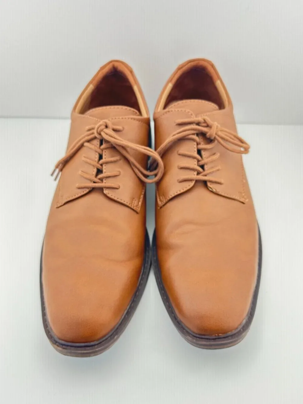 GOODFELLOW & CO MEN'S LEO OXFORD DRESS SHOES IN BROWN, SIZE 12